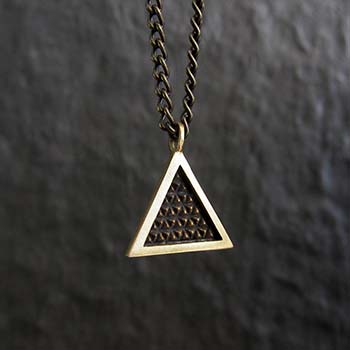 Image of Delta Necklace Brass