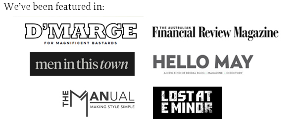 Press we've been featured in: D'marge-Australian-Financial-Review-Men-In-This-Town-Hello-May-The-Manual-Lost-At-E-Minor