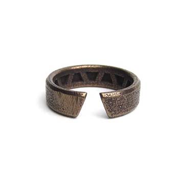 Image of Dark and Stormy Ring - Toasted Bronze Steel